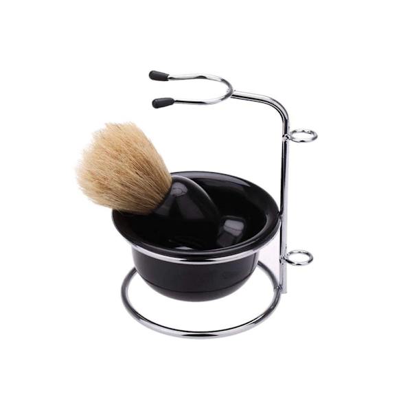 Razors Blades 4 In 1 Manual Razor Set Skägg Rakborste Skål Svart