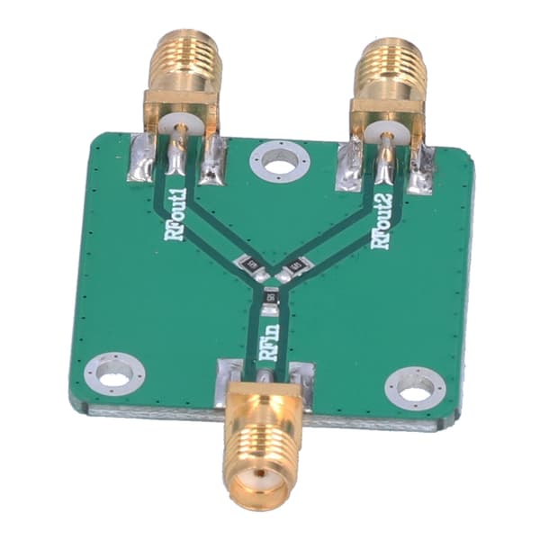 Resistans Power Splitter Modul Holdbar DC‑5G 6dB 1 til 2 RF Mikrobølge Distributor Divider til Radiofrekvens