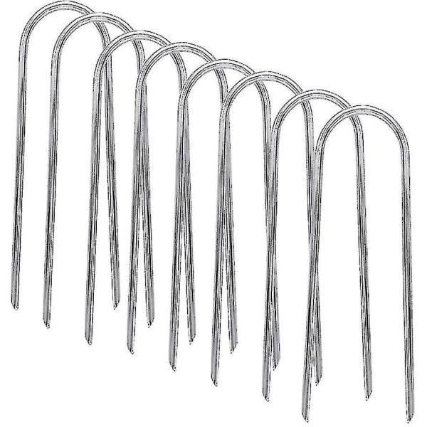 Trampolin Stakes Heavy Duty teltpløkke, galvaniserede U-ankre, 8 stk