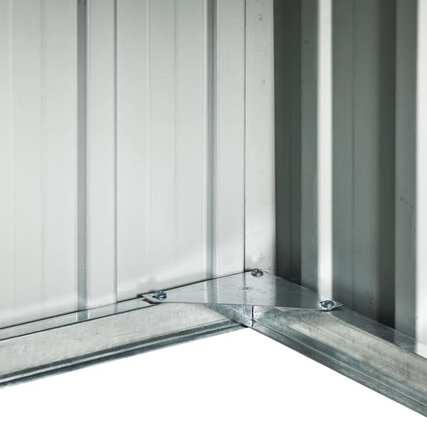 【BQ】vidaXL Robotgressklippergarasje 92x97x63 cm galvanisert stål grå Grey grå