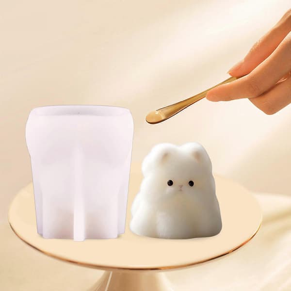 【BQ】Fødevaregodkendte forme Tegneserie Dessertforme Søde Geléforme Mælkepudding Silikoneforme til at lave søde og unikke desserter EOM Puppy Milk