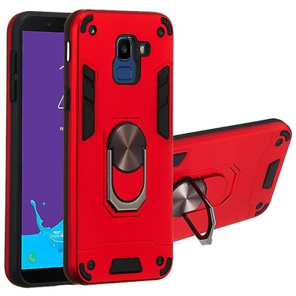 For Samsung Galaxy J6 (2018) Beskyttelsesveske (rød)