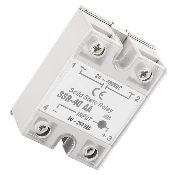 SSr 40AA 40A Solid State Relæ Modul AC-AC Input 90-250V AC Output 24-480V AC