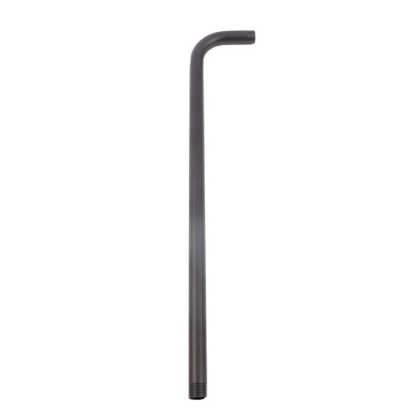 Dusjarm Rustfritt Stål Dusjhode Forlengelsesrør Baderom Dusj Hardware Tilbehør Svart 52cm