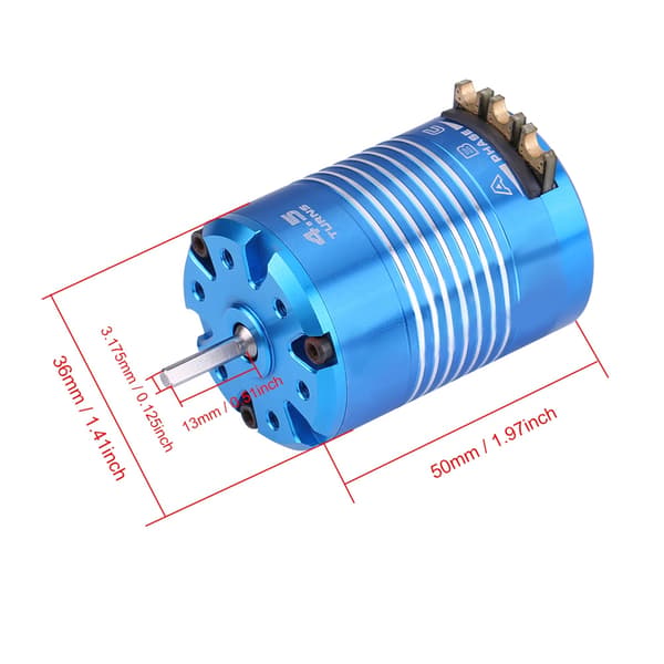 540 2 Poler 4.5T Sensorförsedd Borstlös Motor för 1/10 RC Bil