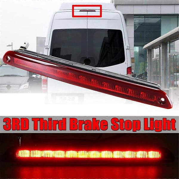 Auton kolmas jarruvalo A9068200456 - Sprinter 906 2006-2019 lisäjarruvalo Red