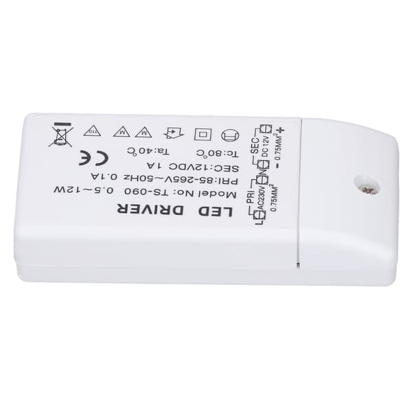 LED Strømforsyning Driver IP67 Vandtæt LED Lys Transformer til Indendørs Udendørs 85‑265V Input