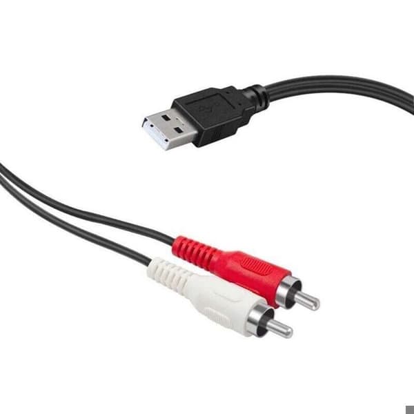 USB–RCA-sovitin – USB 2.0 uros – 2 RCA uros – 1,5 m – AV-video – Äänitys – TV/Mac/PC-yhteensopivuus