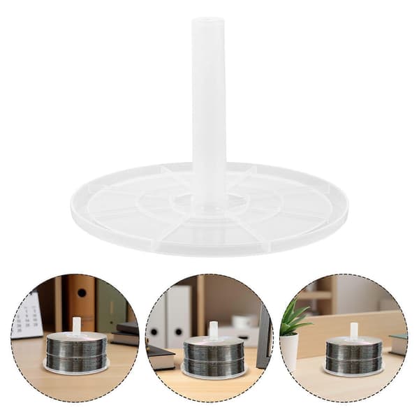 【BQ】10 STK Tom CD-oppbevaringsbøtte - Plast DVD-søyleholder - CD-oppbevaringsstativ - Disk DVD-beholderorganisator