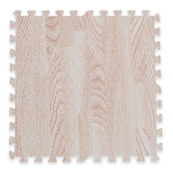 Eva Foam Golv Kakel Trä Grain Pussel Golv Matta Baby toddler 60 x1.2cm White wood grain