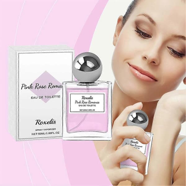 【BQ】50 ml Pink Rose Duftspray med Langvarig Duft i Elegant Flaskedesign pink