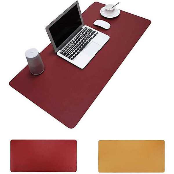 Skrivbordsdynaskydd Pu Läder Skrivbordsmatta Skrivbordsfläckar Musmatta Organizer Bekväm skrivunderlägg Skrivbordsdekor för kontor 40x80cm