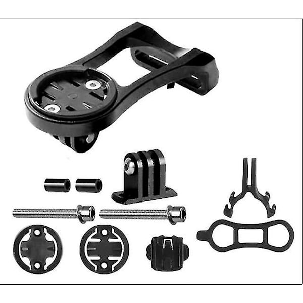 Cykel Front Bar Extension Bracket Bracket Bike Mtb Bike Stand Adapter Bracket Til Kamera Garmin Edge Gps Gopro Light Black Black