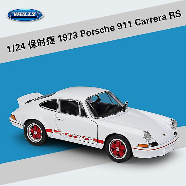 Hhcx-welly 1:24 1974 Porsche 911 Turbo3.0 Formgjuten metalllegering modellleksak