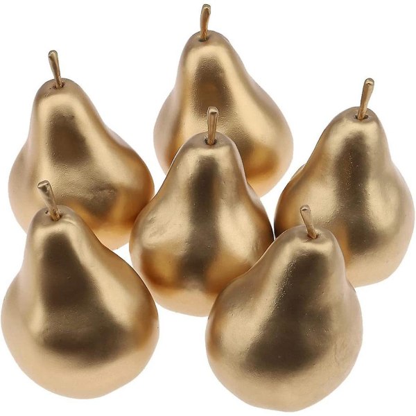 1/2/3/5 2st kemiskt simulerade frukter för heminredning - Golden pear 1 Pc