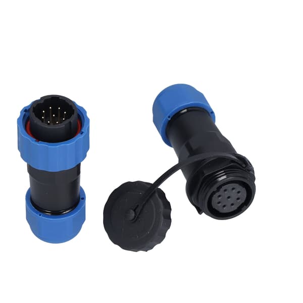 Vanntett kontaktmontering IP68 Aviation Power Socket 250V 5A for kabel SP209 Pin