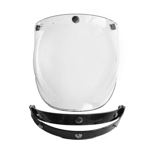 Motorcycle Windshield Bubble Visor For Harley Style Helmet