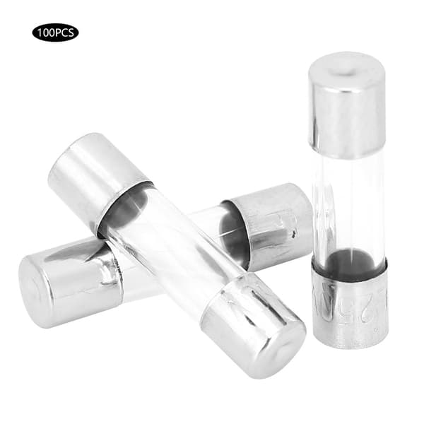 100kpl 5A 250V Nopea Lasiputkisulake 5x20mm Piirisuojaus