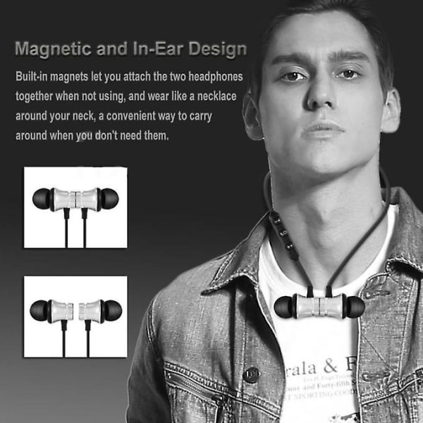 Xt11 hörlurar Trådlös in-ear Bluetooth hörlur för sport-svart