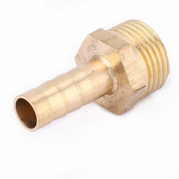 5 stk. G3/8 Han Gevind Barb Connector Messing Rørfitting Connector Joint 8mm