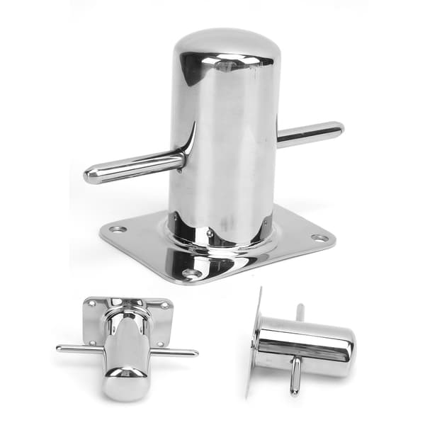316 Rustfritt Stål Kraftig Enkel Fortøyningspullert Kryss Pullert Kloss Marine Hardware 120MM