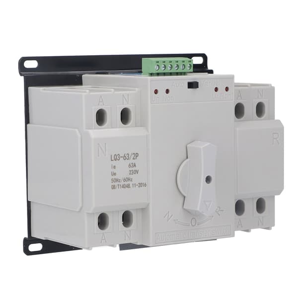 AC230V 63A 2P Automatisk Omkopplare Dubbel Strömväxlare Elektrisk Utrustning