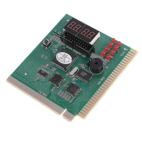 4-sifret PC ISA PCI-analysator diagnostisk testkort nytt