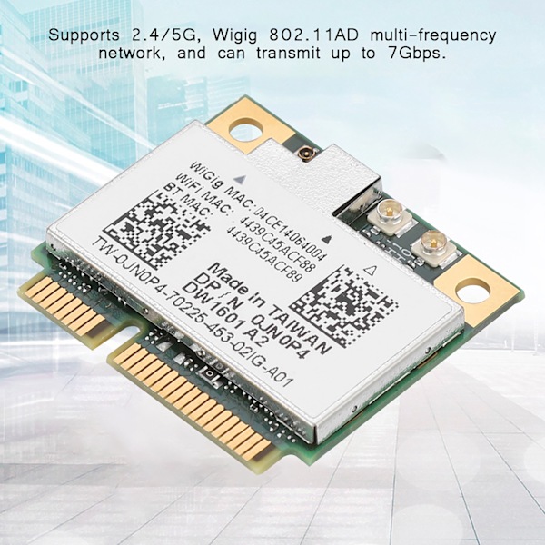 QCA9005 7Gbps trådløst netværkskort med Bluetooth 4.0 til Dell 6430u E5440 E7440