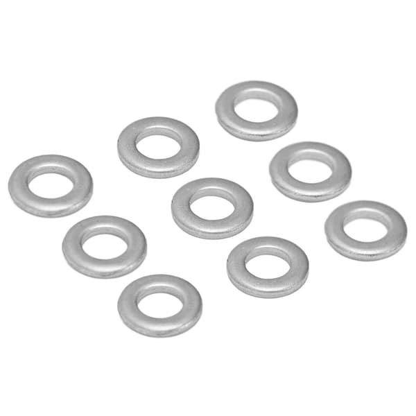 120 stk. flade skiver i rustfrit stål 4 mm ID 7 mm OD tilbehørssæt til vedligeholdelse 4807‑0407‑1000