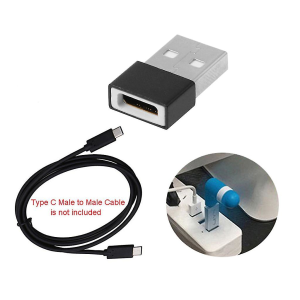 USB 2.0 Hane Till Typ C USB 3.1 Honomvandlare Laddningsadapter Dataöverföring