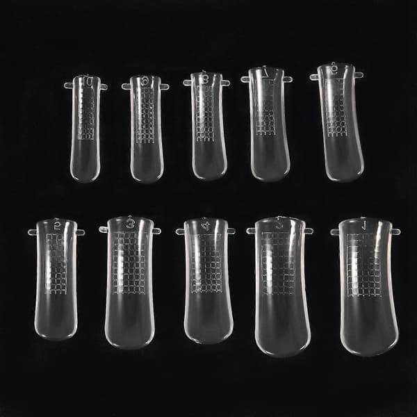 100 st/ask Quick Mold Tips Nagel UV-förlängning DIY Transparent