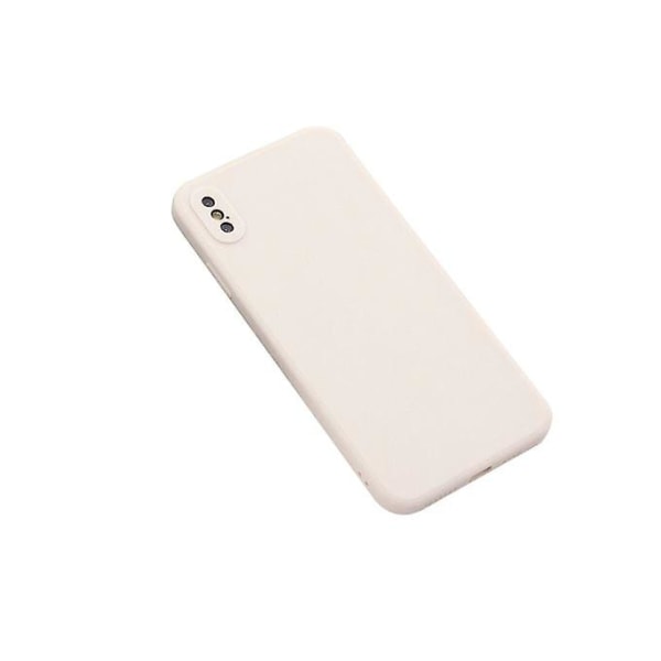 For Iphone X Xs Magic Cube Frosted Silikon Støtsikker Full Dekning Beskyttelsesveske (beige)