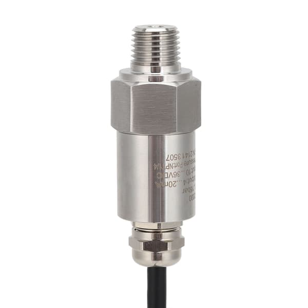 Tryktransmitter Transducer Sensor 4‑20MA Output NPT1/4 til Luft Vand DC 10‑36V Lige Linje
