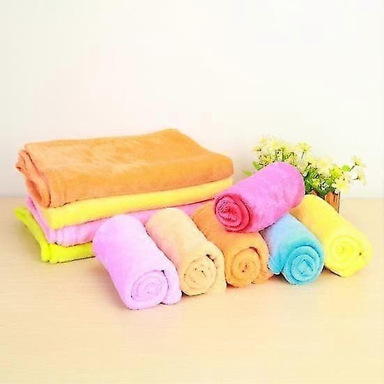 【BQ】Koralfleece Tæpper Superbløde Shaggy Universelle Ensfarvede Fleecetæpper til Sofa beige 70x100cm