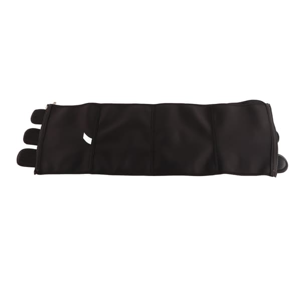Unisex Polyester Lynlås Taljetræner Bandage Wrap til Sport Sort M