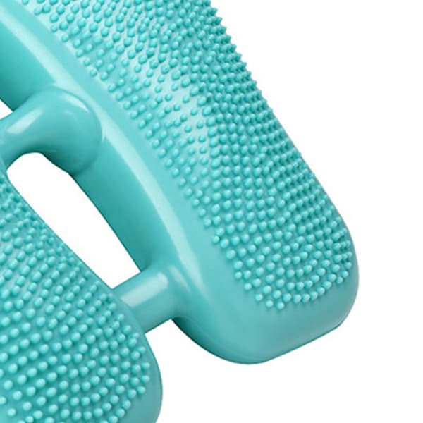 Mini Multifunktionell Uppblåsbar Steppbräda PVC Massageprickar Träningspad för Hemmagym Grön