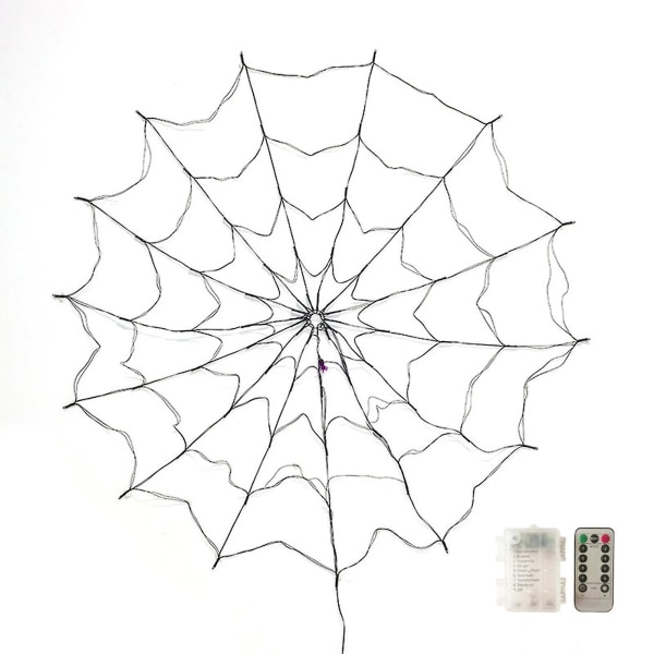 Spinner Web Lights Vedenpitävät Kestävät Erityiset Scary Halloween Lights Kotiin Battery With Control