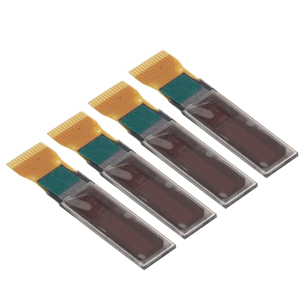 4 stk. 0,69in LCD-displaymodul Digitalt kort 96x16 SPI IIC-interface 14-benet tilbehørssæt