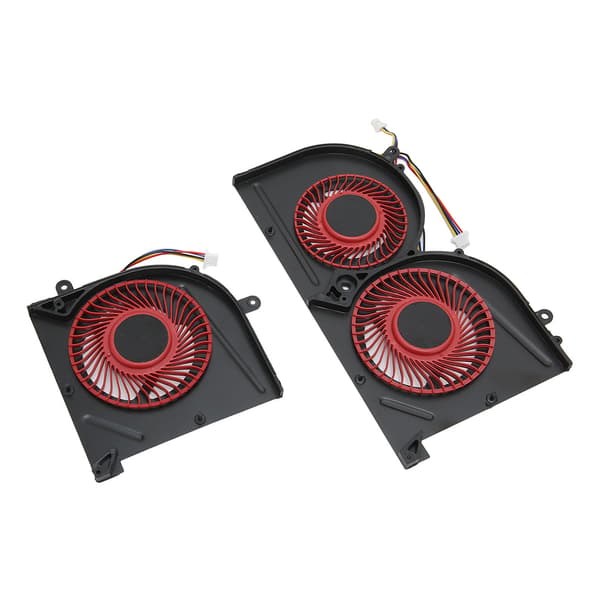 CPU GPU Køleventilator 4 Pin Hurtig Varmeafledning Laptop Køleventilator til MSI GS63VR til GS63 til GS73 til GS73VR til MS 17B1 CPU+GPU