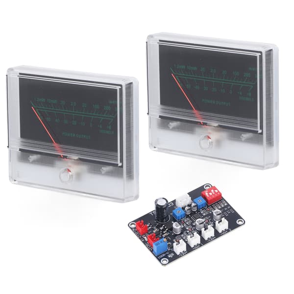 VU Meter Driver Board Høj Præcision Justering Effektforstærker DB Meter med Baggrundsbelysning til DIY