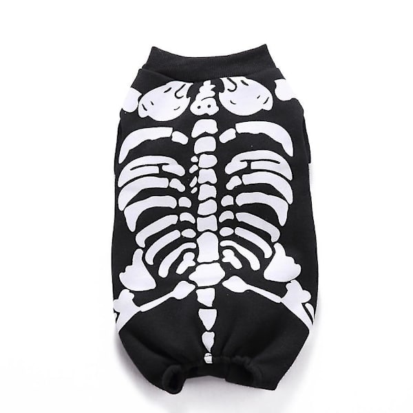 Halloween-asu lemmikkikoirille Luuranko Lemmikkipuvut koirille Juhlapuku Vaatteet Xl