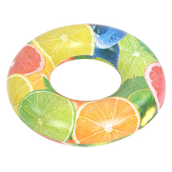 Uppblåsbar badring för barn Frukt Pool Float Trainer Babysimleksaker