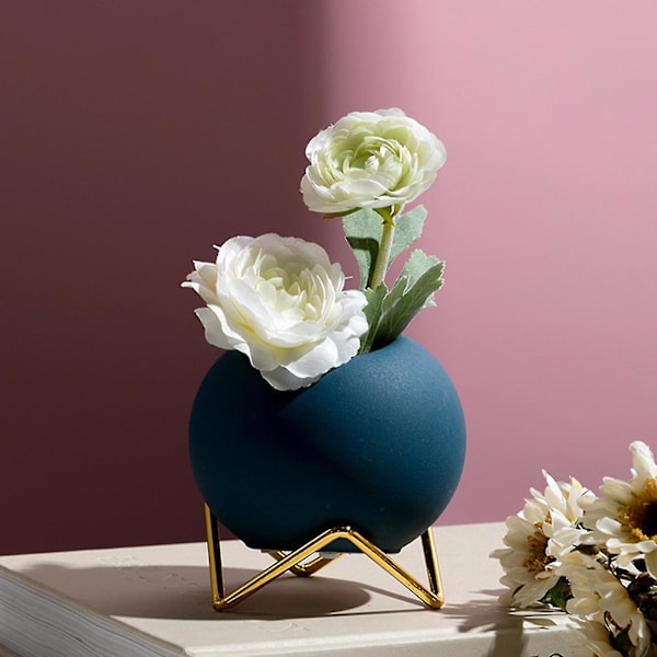 Planteopbevaring Kuglevase Dekorative vaser Keramik Hjemmeskrivebord Pretty Nordic Light Luksus stil Blomsterholder Red