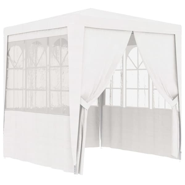 【BQ】vidaXL Profesjonelt partytelt med vegger 2x2 m hvit 90 g/m² White Vit
