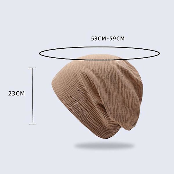 Casual Beanie Oversized Slouchy med andningsbar ull Klassisk vågmönsterdesign för födelsedag Jul Thanksgiving Day Present Coffee
