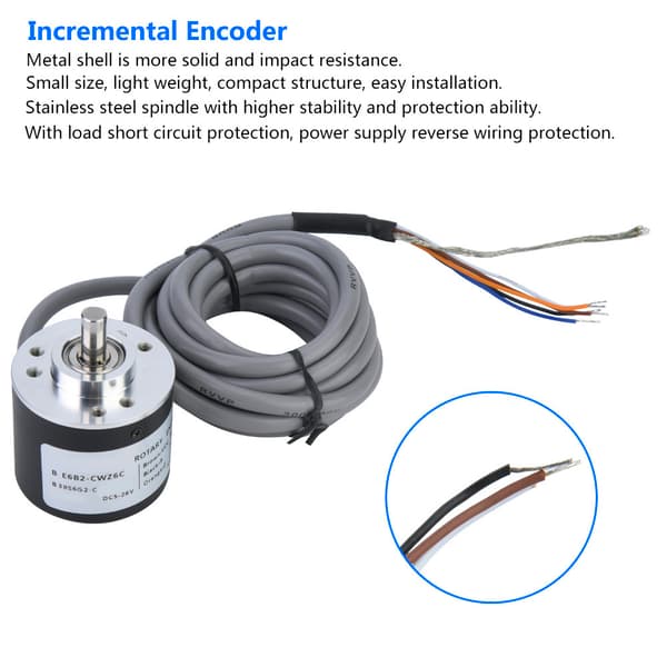 E6B2-CWZ6C Inkrementell Roterende Koder Generell Koder 38mm Diameter (360P/R)