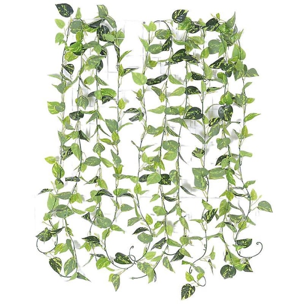 Simulering Grøn Radise Rattan Loftsrør Dekoration Grønt Blad Vin Væg Hængende Grøn Plant Simulering Blad Falsk Blomst Film flower dill