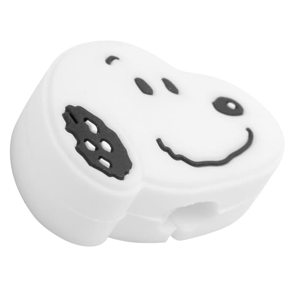 PVC Mobiltelefon Datakabel Skydd Trådskydd USB-kabel Bites Saver Protector Vit