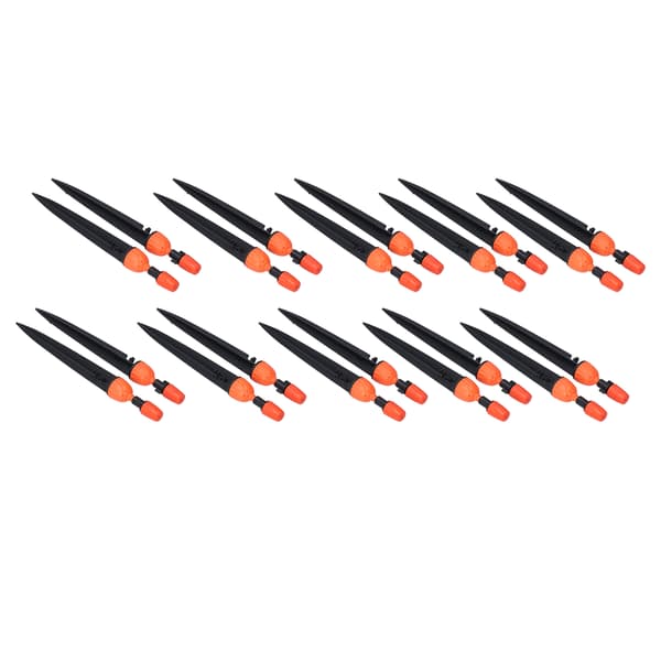 20-pack Multifunktionell Spray Droppare Justerbar Bevattning Atomiserande Sprinkler Droppbevattningssystem Orange