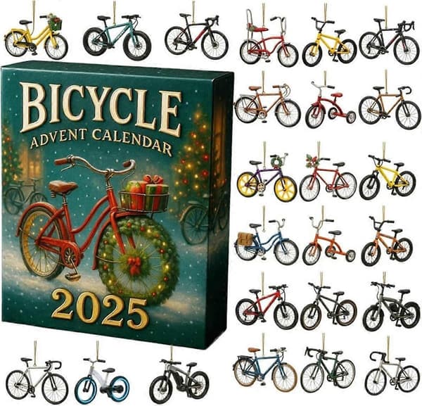 【BQ】2026 Sykkel-tema Julekalender 24-dagers Nedtelling til Jul-A A